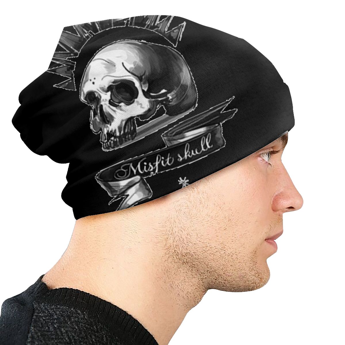 Black Mistic Skull Beanies