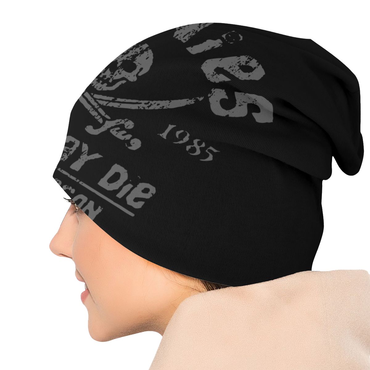 Never Say Die Skull Beanies