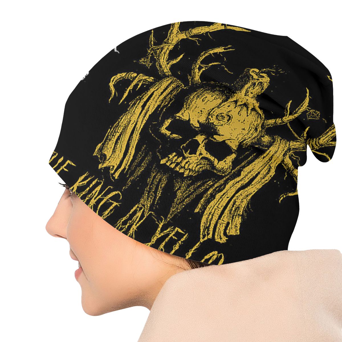 The King In Yellow Skull Beanies