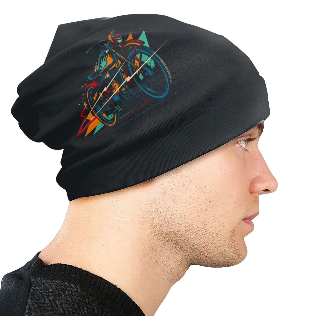 Original Retro Rides On Road Motorcycle Beanies