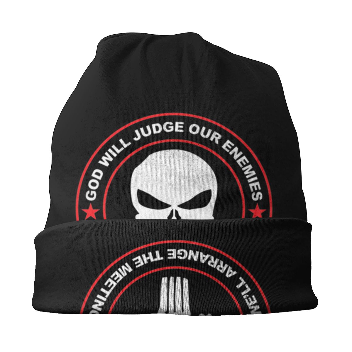 Black Punisher Skull Beanies