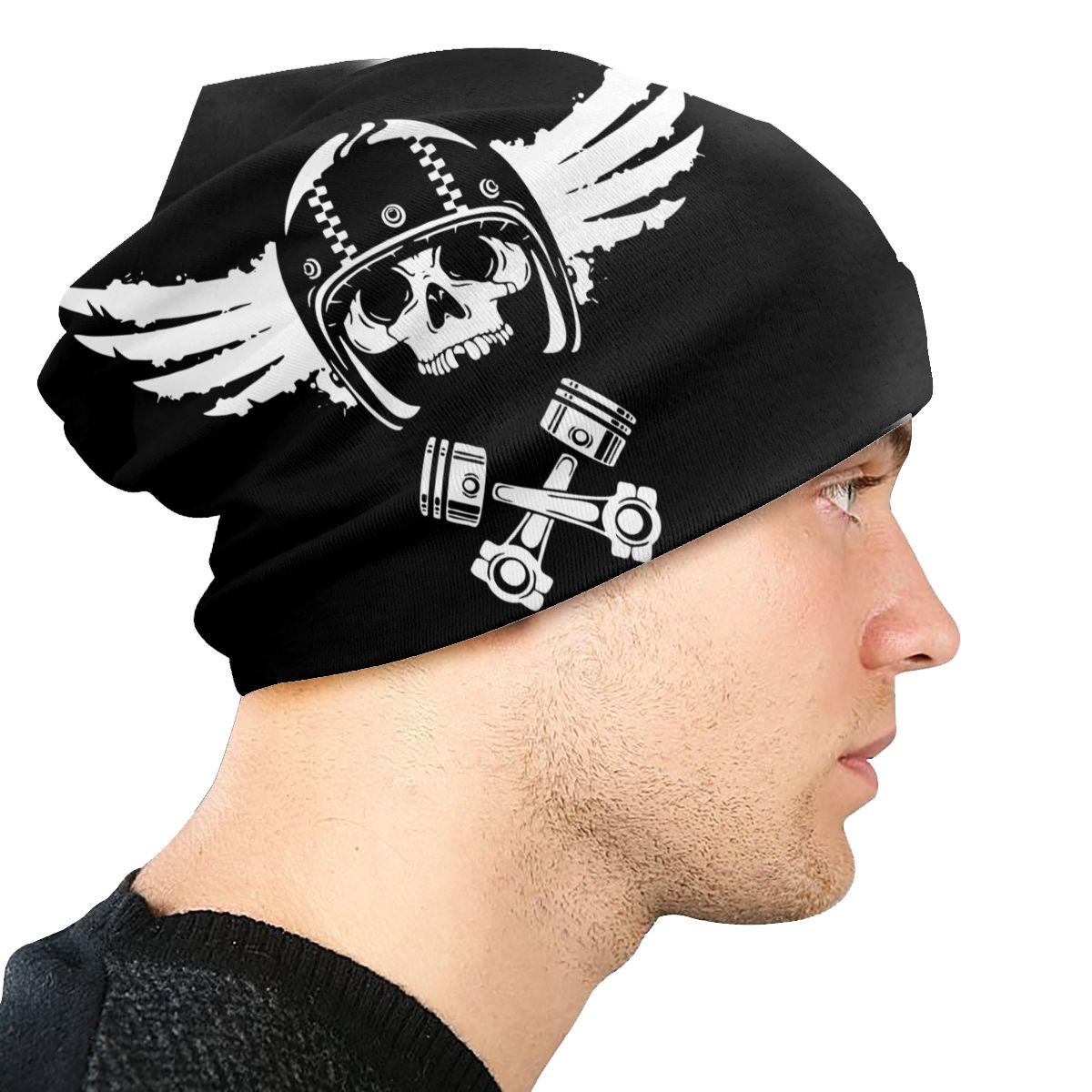 Biker Spirit Caps Skull Motorcycle Beanies