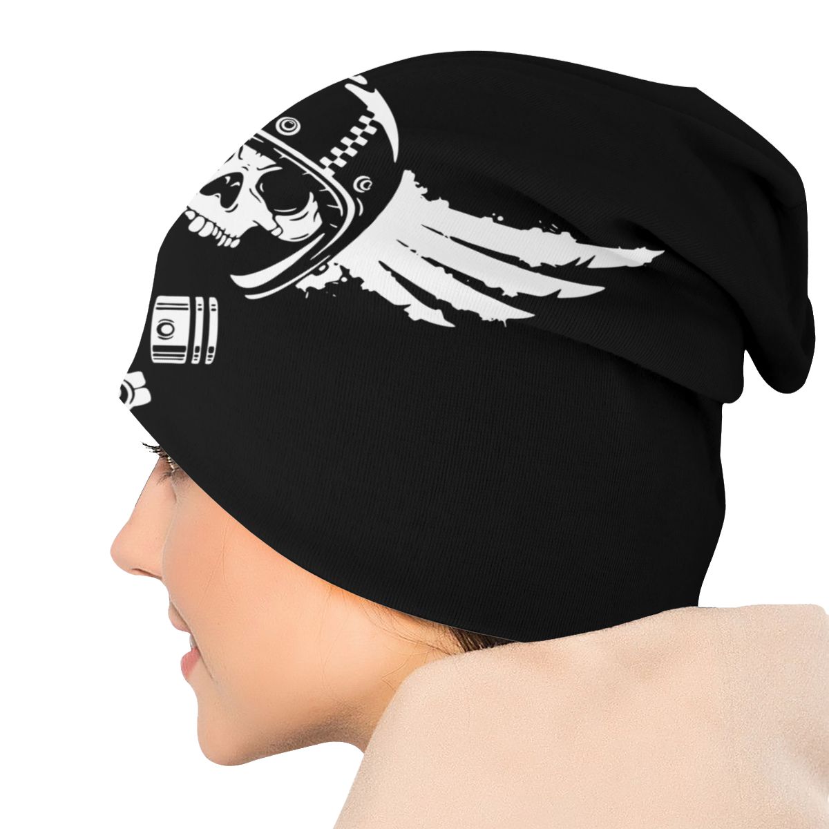 Biker Spirit Caps Skull Motorcycle Beanies