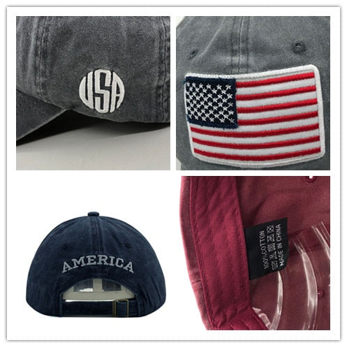 USA Flag Baseball Cap