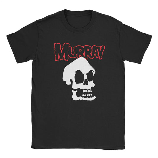 Black Novelty Misfit Murray Skull Punk T-Shirts