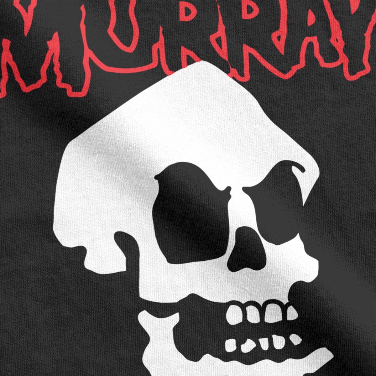 Black Novelty Misfit Murray Skull Punk T-Shirts