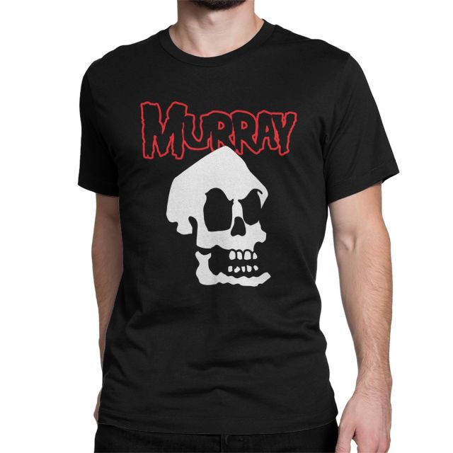 Black Novelty Misfit Murray Skull Punk T-Shirts