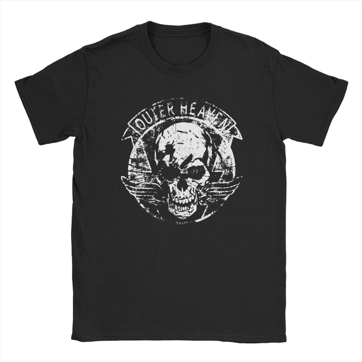 Black MGSV A House Divided Skull T-Shirts