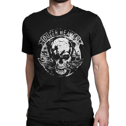 Black MGSV A House Divided Skull T-Shirts