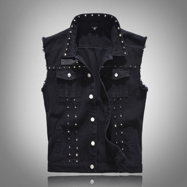 Punk rock clearance jean vest