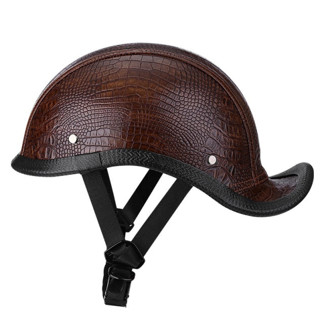 Summer Riding Half Leather Helmet