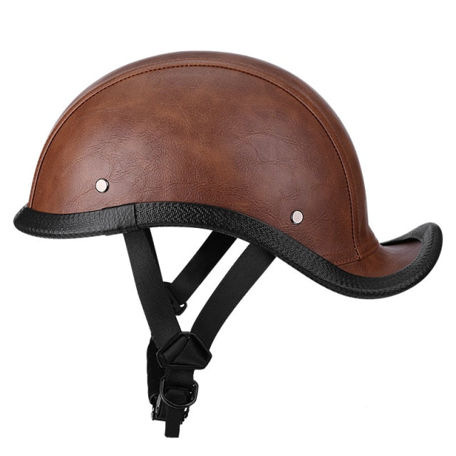 Summer Riding Half Leather Helmet