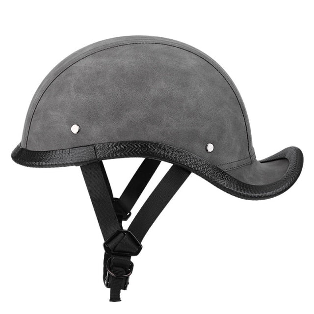 Summer Riding Half Leather Helmet