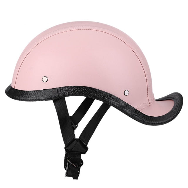 Summer Riding Half Leather Helmet