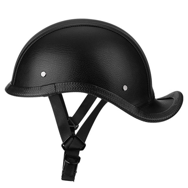 Summer Riding Half Leather Helmet