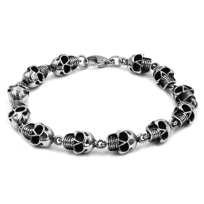 Vintage Gothic Skull Bracelet