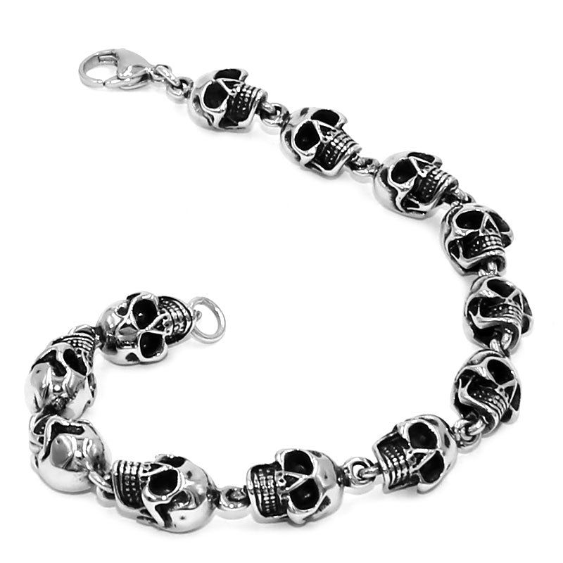 Vintage Gothic Skull Bracelet