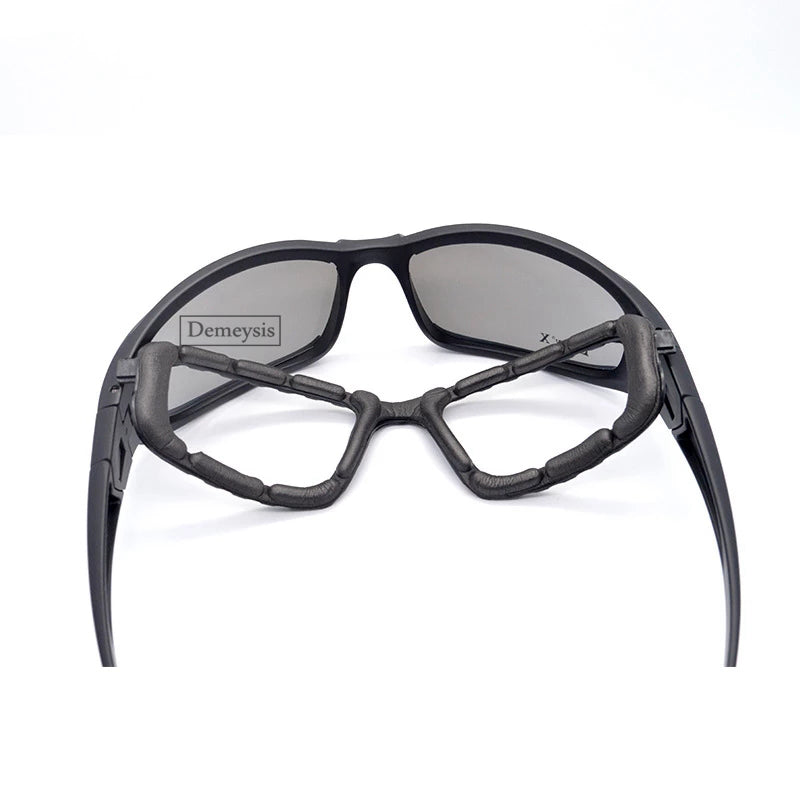 Shock Proof Polarized Motorcycle Glasses with 4 Lens