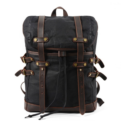 Vintage Oil Wax Waterproof Backpacks