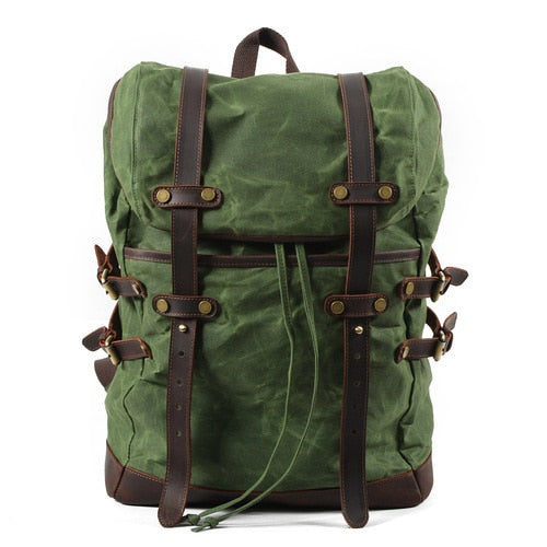 Vintage Oil Wax Waterproof Backpacks