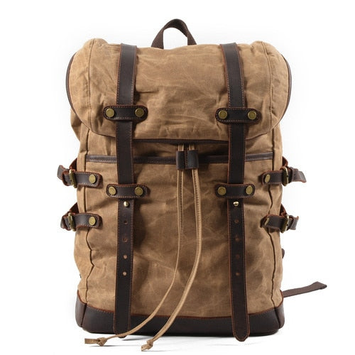 Vintage Oil Wax Waterproof Backpacks